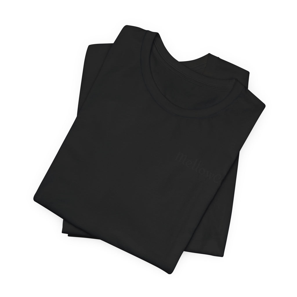 Minimalist 'MellowCO' Logo Tee — White Short Sleeve T-Shirt