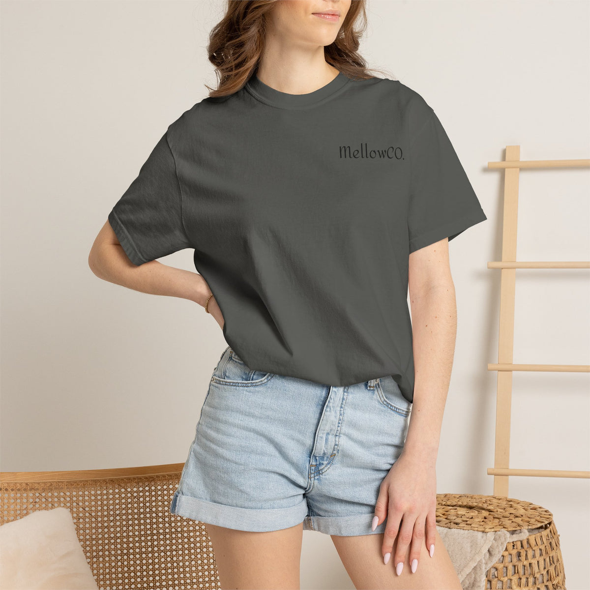 MellowCo. Minimal Logo T‑Shirt